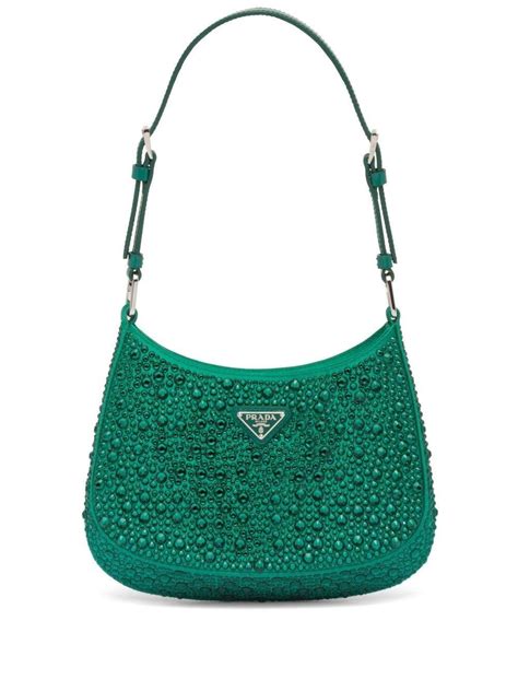 prada cleo bag green|prada cleo hobo shoulder bag.